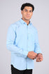 Veshbhoshaa Bluebird Sky Blue Men'S Office Shirt